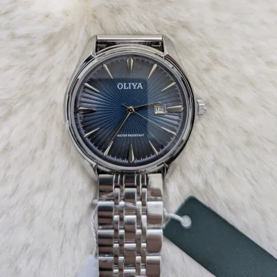  Oliya Classic Blue Dial Stainless Steel Watch